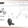 DBK Ducati DesertX Carbon Fibre Passenger Heel Guards - Matte