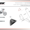 DBK Ducati DesertX Carbon Fibre OEM Exhaust Cap - Matte