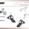 DBK Ducati DesertX Carbon Fibre Frame Covers - Matte