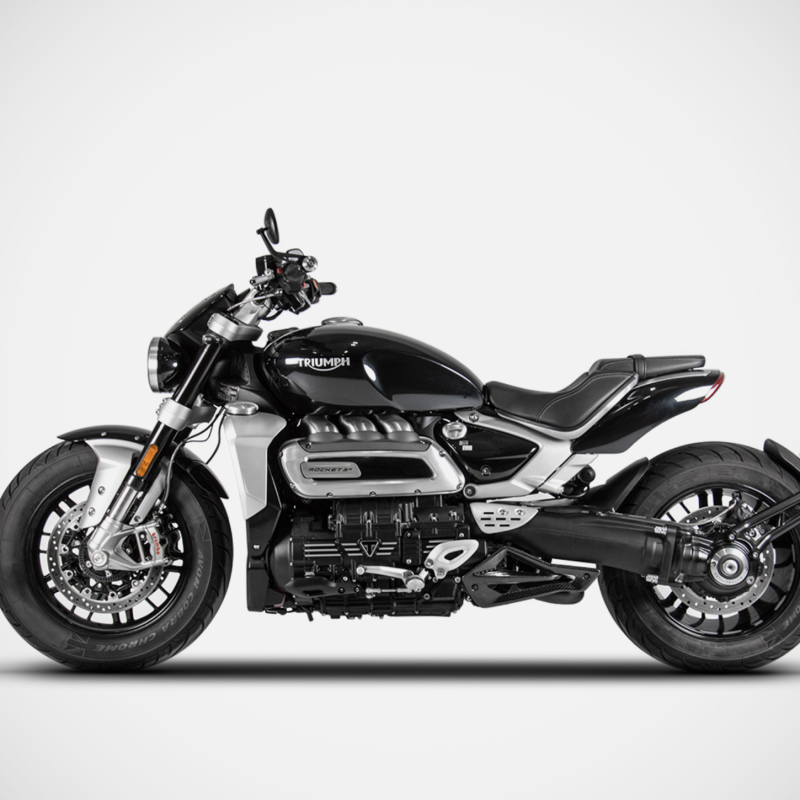 Zard Exhaust Triumph Rocket 3 Stainless Silencer | Conquest Racing Ltd