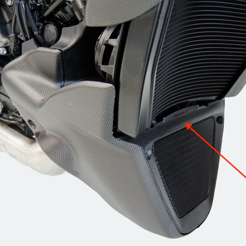 DBK Ducati Diavel V4 Carbon Fibre Oil Cooler Radiator V Panel - Matte ...