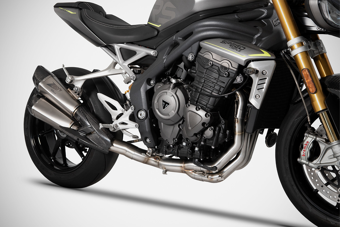 Triumph speed deals triple rs exhaust