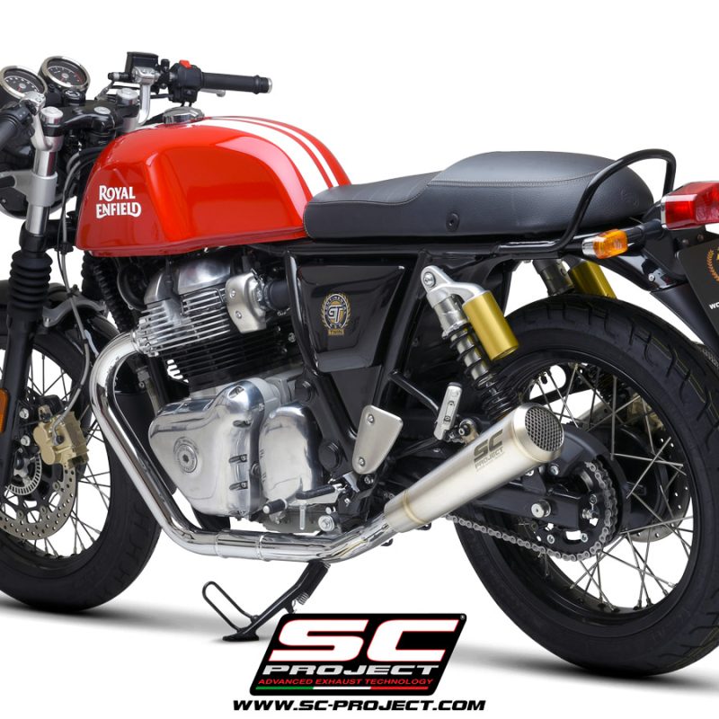 Bullet Interceptor Racing SC Project Exhaust Royal Enfield Interceptor 650 Conico 70s Stainless ...