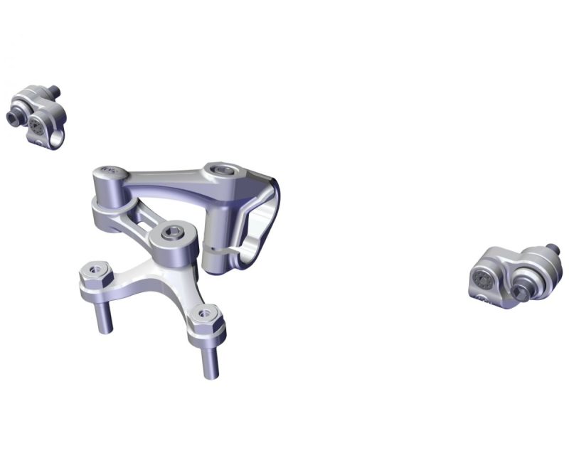 MotoCorse MV Agusta Dragster 800 R / Rosso Ohlins Steering Damper Brackets (Ohlins NOT included)