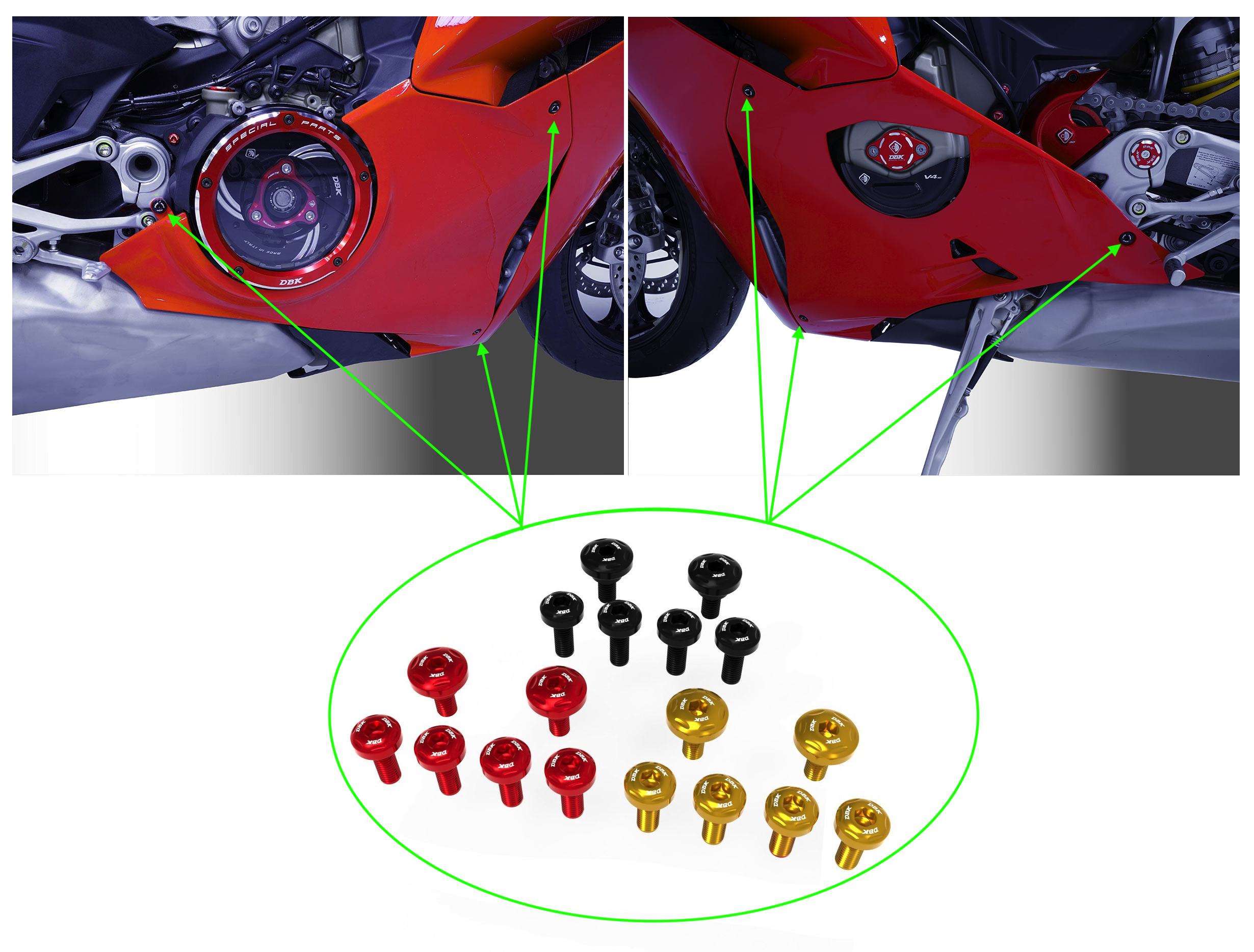 Ducabike Ducati Panigale V4 Side Fairing Screw Kit 2025+