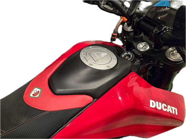 DBK Ducati Hypermotard 950 Carbon Fibre Tank Cover - Matte