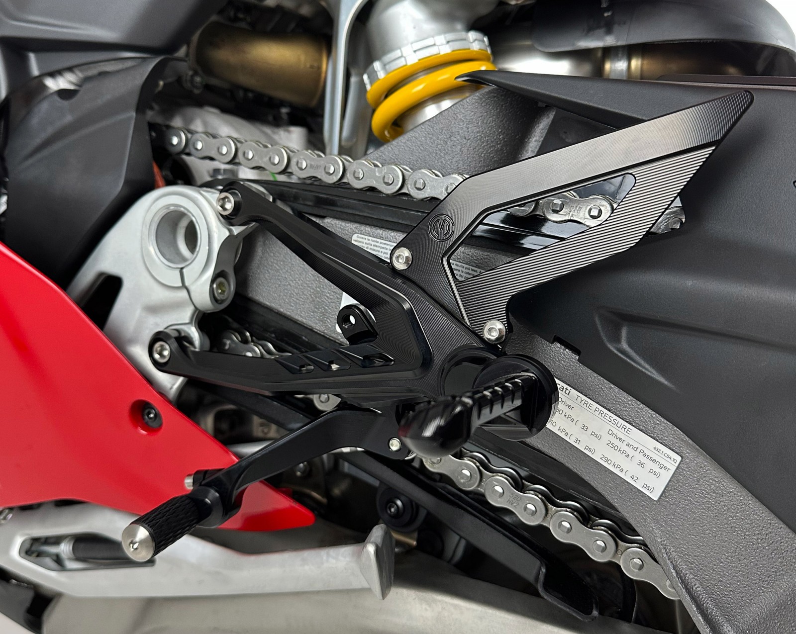 MotoCorse Ducati Streetfighter V4 Adjustable Rearsets 2025+ - Image 2