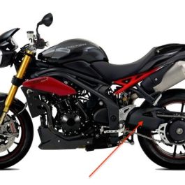 Triumph Speed Triple 1050 Carbon Fibre Swingarm Cover 2016-20