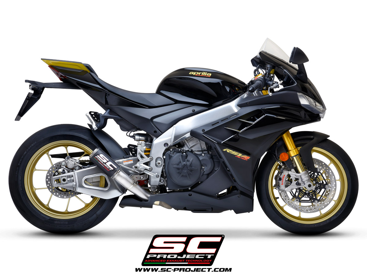 SC Project Exhaust Aprilia RSV4 CR-T Stone Guard Grid Silencer 2021-2024