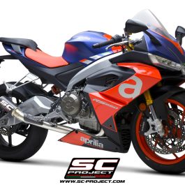 SC Project Aprilia RS660 CR-T 2-1 Full Exhaust System + Stoneguard 2020-24