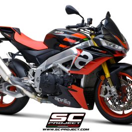 SC Project Exhaust Aprilia Tuono V4 SC1-R Titanium Silencer 2021-2024 SC Project Exhaust Aprilia Tuono V4 SC1-R Titanium Silencer 2021-2024