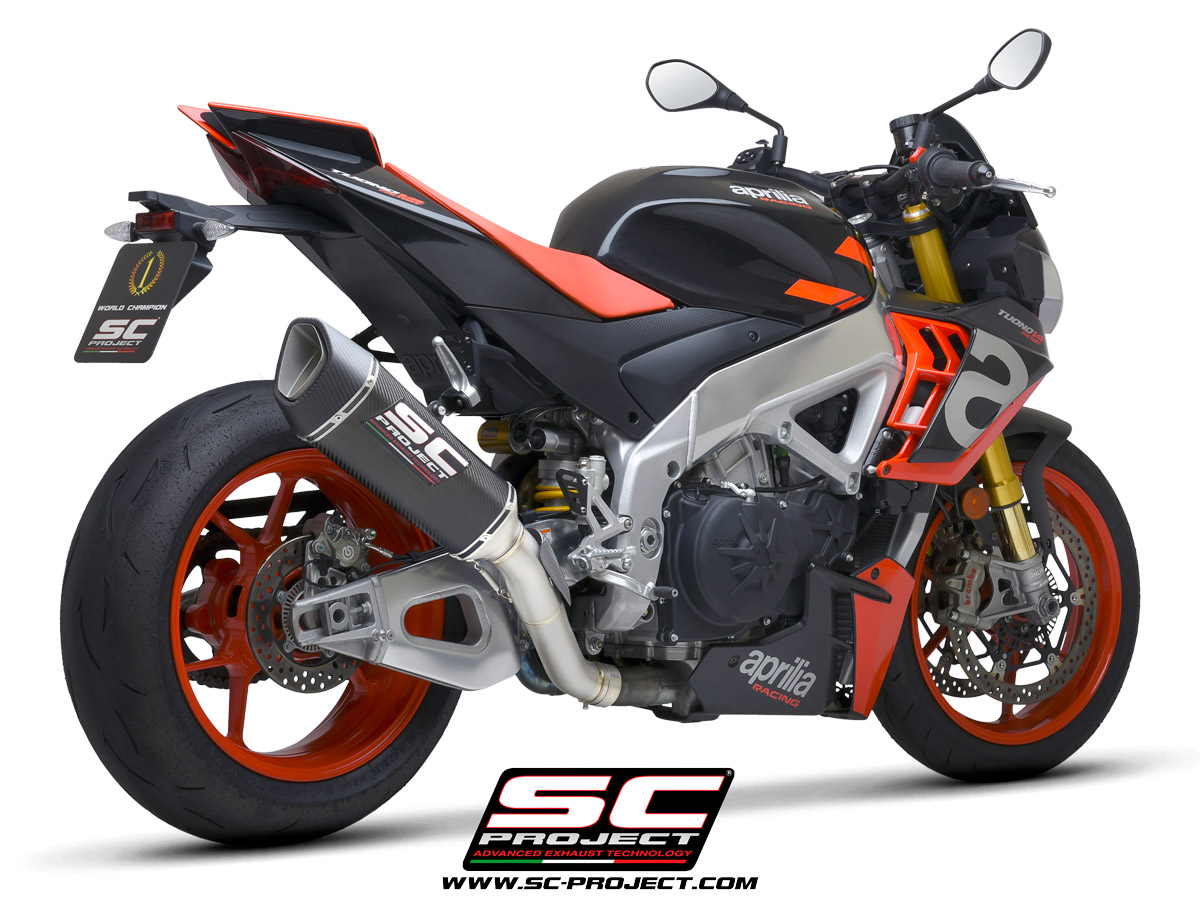 SC Project Exhaust Aprilia Tuono V4 SC1-R 300 mm Silencer 2021-2024