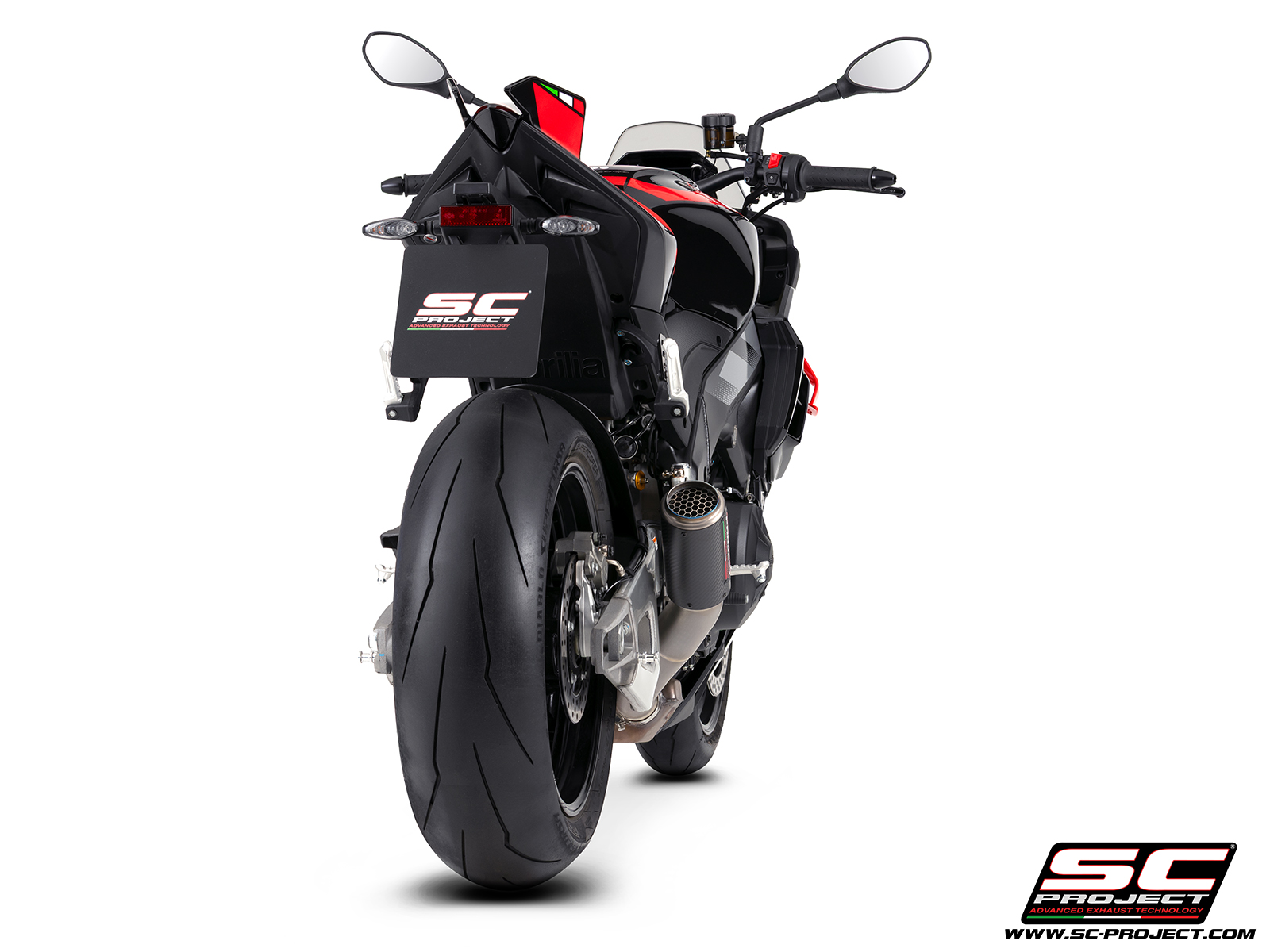 SC Project Exhaust Aprilia Tuono V4 CR-T Silencer + Stone Guard Grid 2025+
