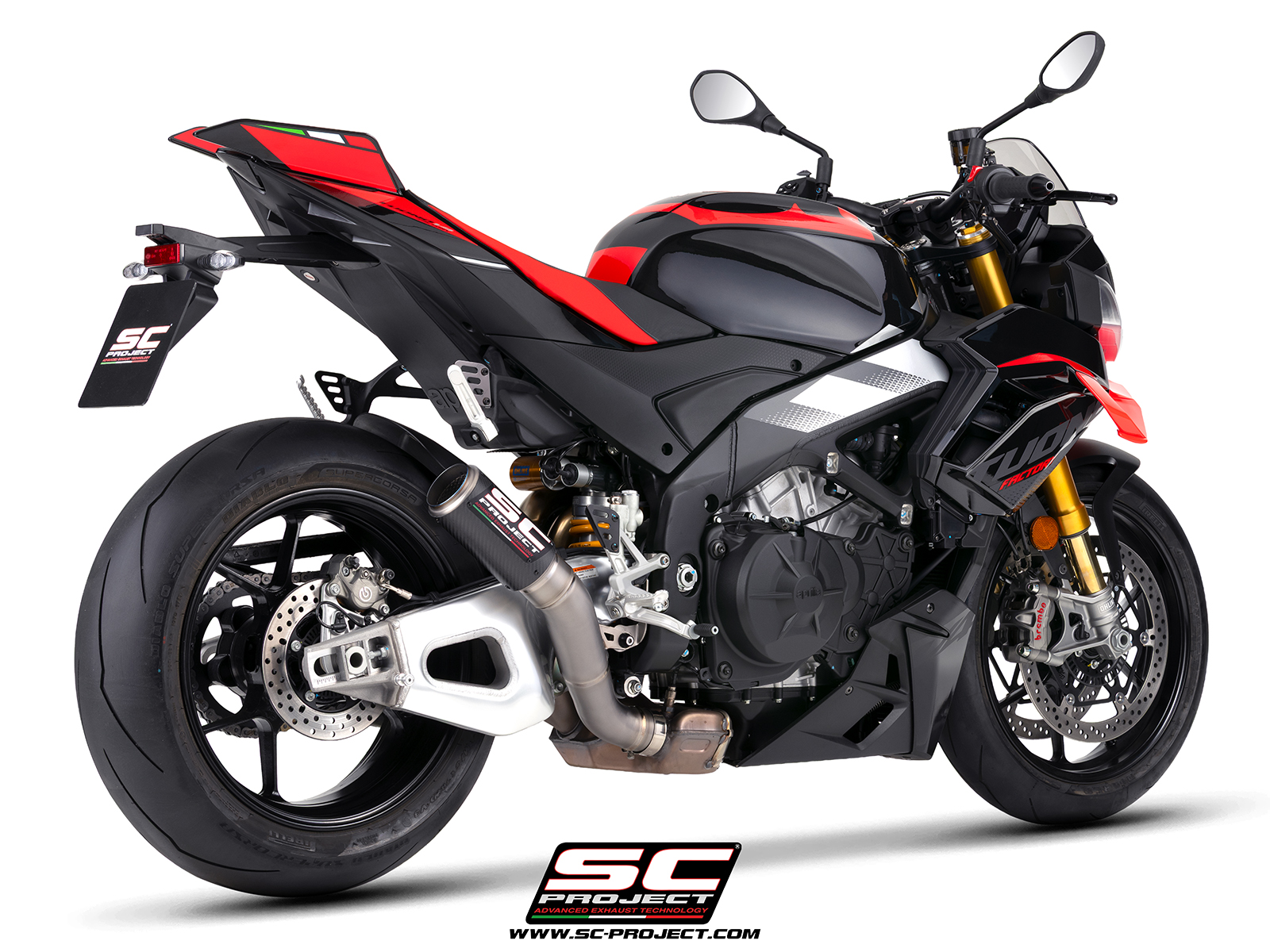 SC Project Exhaust Aprilia Tuono V4 CR-T High Mount Silencer 2025+