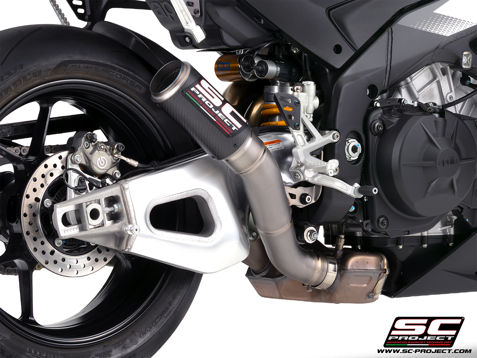 SC Project Exhaust Aprilia Tuono V4 CR-T High Mount Silencer 2025+