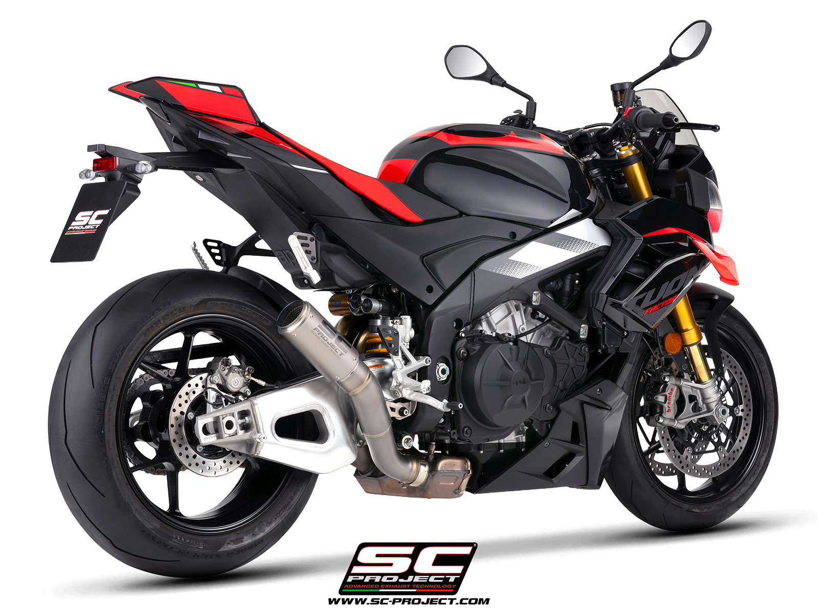 SC Project Exhaust Aprilia Tuono V4 CR-T High Mount Silencer 2025+