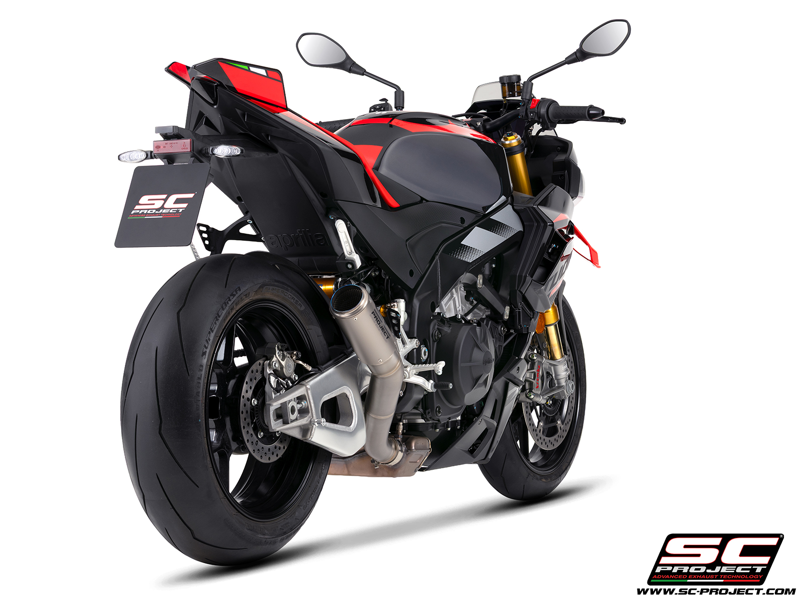 SC Project Exhaust Aprilia Tuono V4 CR-T High Mount Silencer 2025+