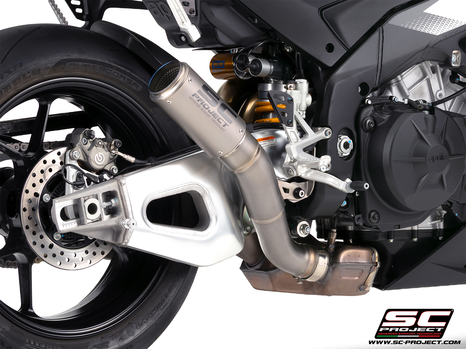 SC Project Exhaust Aprilia Tuono V4 CR-T High Mount Silencer 2025+