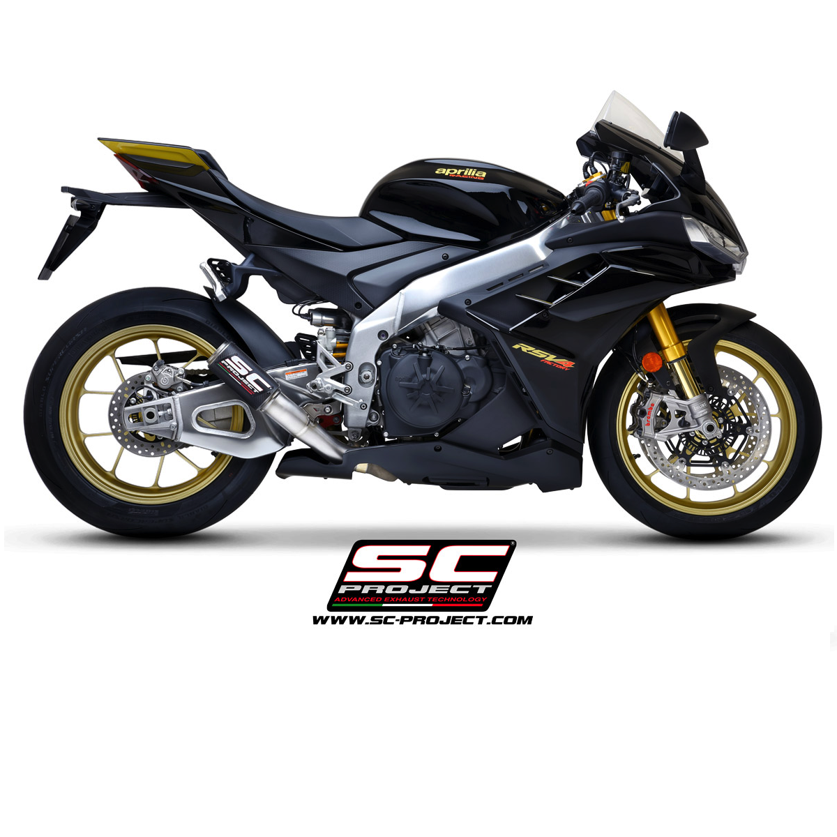 SC Project Exhaust Aprilia Tuono V4 CR-T Stone Guard Silencer 2021-2024