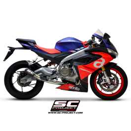 SC Project Aprilia RS660 CR-T 2-1 Full Exhaust System + Stoneguard 2020-24