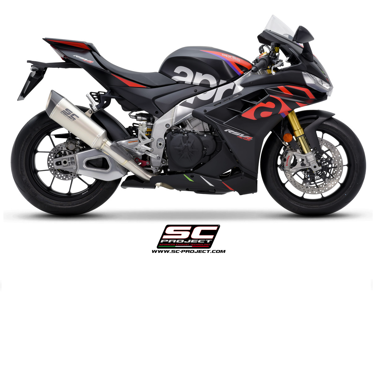 SC Project Exhaust Aprilia RSV4 SC1-R 300 mm Silencer (2021-2024)
