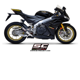SC Project Exhaust Aprilia RSV4 CR-T Stone Guard Grid Silencer 2021-2024 SC Project Exhaust Aprilia RSV4 CR-T Stone Guard Grid Silencer 2021-2024