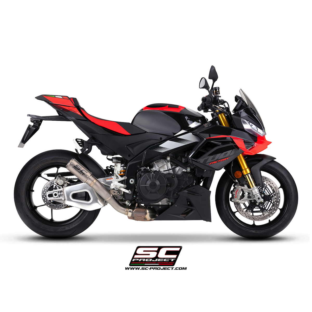 SC Project Exhaust Aprilia Tuono V4 CR-T High Mount Silencer 2025+
