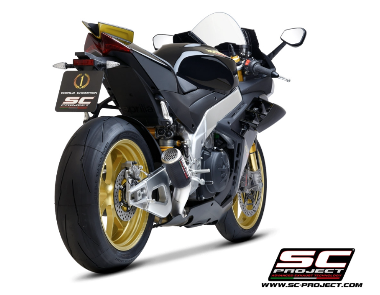 SC Project Exhaust Aprilia RSV4 CR-T Stone Guard Grid Silencer 2021-2024