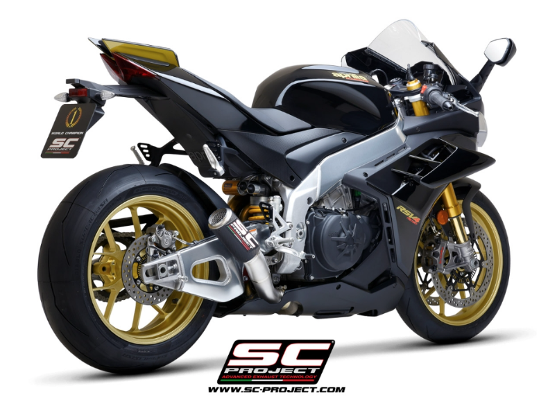 SC Project Exhaust Aprilia RSV4 CR-T Stone Guard Grid Silencer 2021-2024
