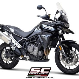 SC Project Exhaust Triumph Tiger 850 Adventure Titanium Silencer 2021+
