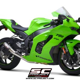 SC Project Exhaust Ninja ZX-10R RR CR-T Silencer + De-cat Link Pipe 2021-24