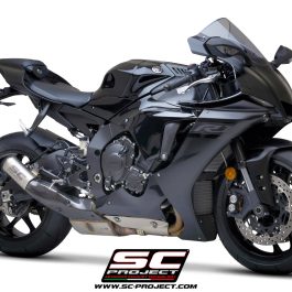 SC Project Exhaust Yamaha YZF R1 R1M CR-T Silencer + Stone Guard Grid 2020+