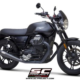 SC Project Exhaust Moto Guzzi V7 III Pair Of Conico 70S Silencer 2017-2020