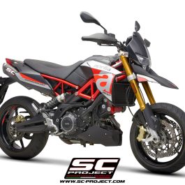 SC Project Aprilia Dorsoduro 900 Pair of SC1-M Exhaust's 2017 - 2020