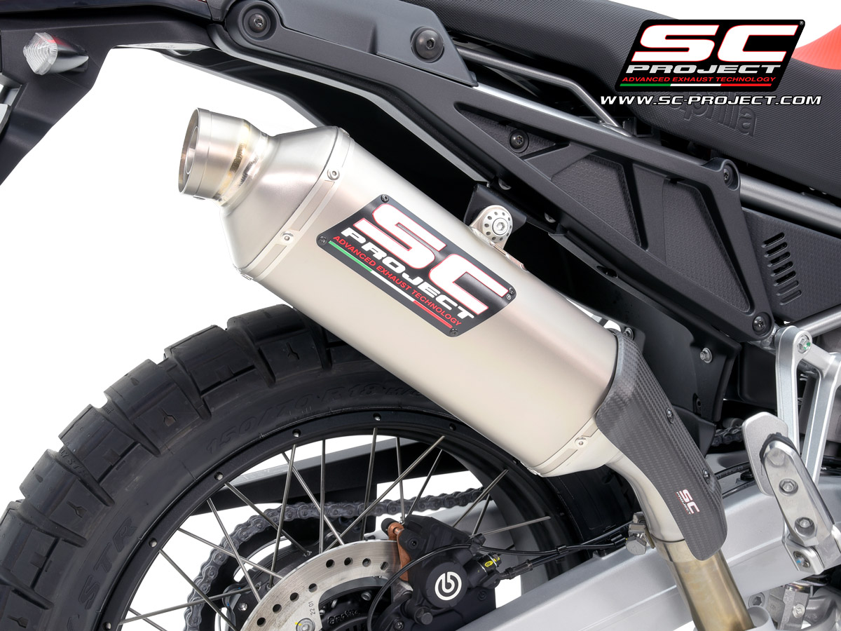 SC Project Exhaust Aprilia Tuareg Rally Raid Titanium Silencer 2022-2024