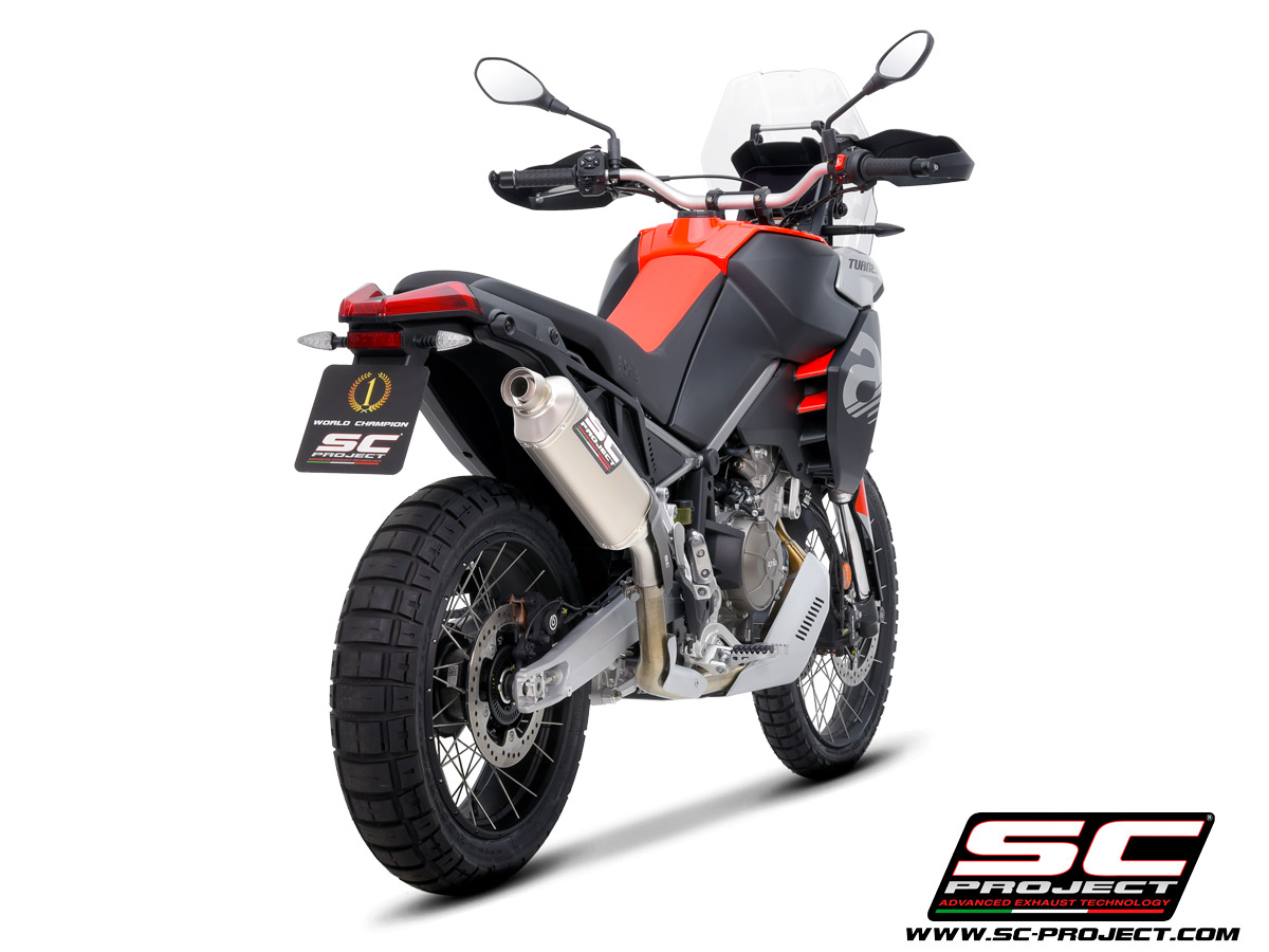SC Project Exhaust Aprilia Tuareg Rally Raid Titanium Silencer 2022-2024