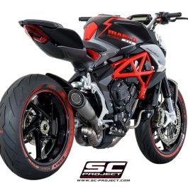 SCProject Exhaust MV Augusta Rivale S1 Titanium Silencer + Welded Link Pipe