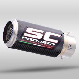 SC Project Exhaust Yamaha R1 R1M CR-T Stone Guard Silencer + De-cat Link Pipe 2020+
