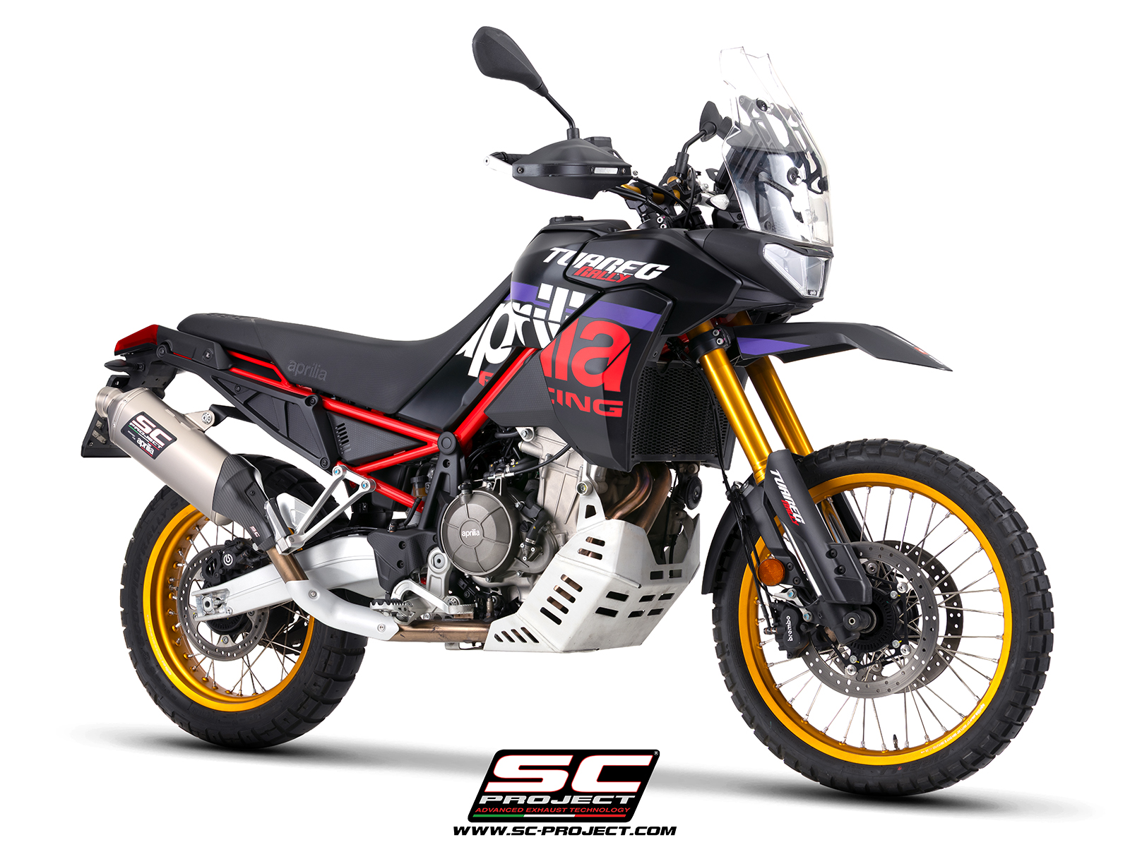 SC Project Exhaust Aprilia Tuareg Rally 660 Rally Raid Silencer 2025+