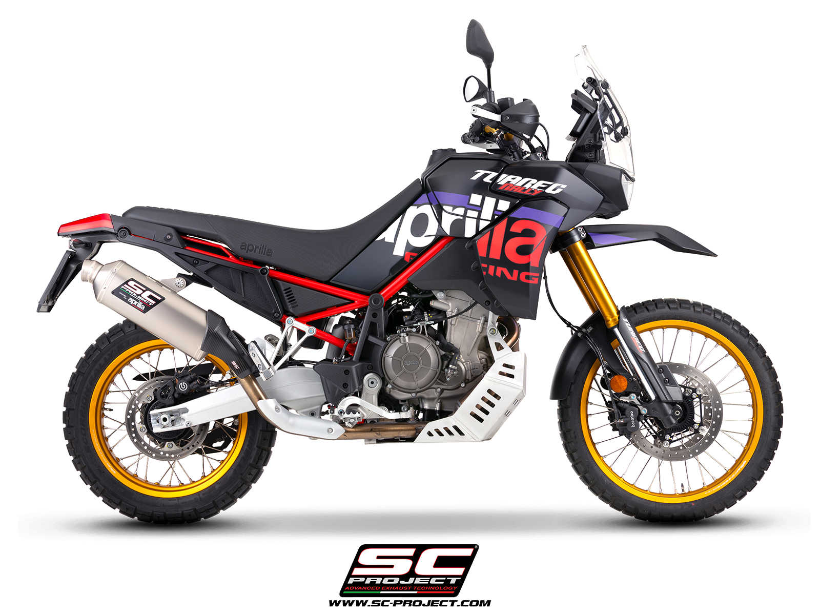 SC Project Exhaust Aprilia Tuareg Rally 660 Rally Raid Silencer 2025+