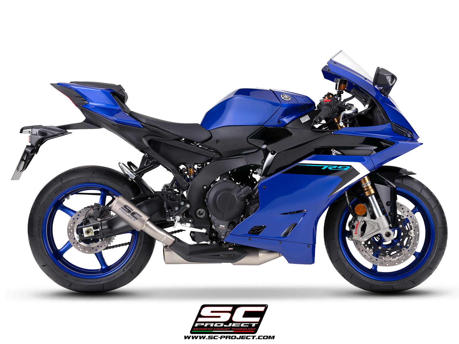 SC Project Exhaust Yamaha R9 3-1 Stainless Steel Full System + Stoneguard CR-T Silencer 2025+
