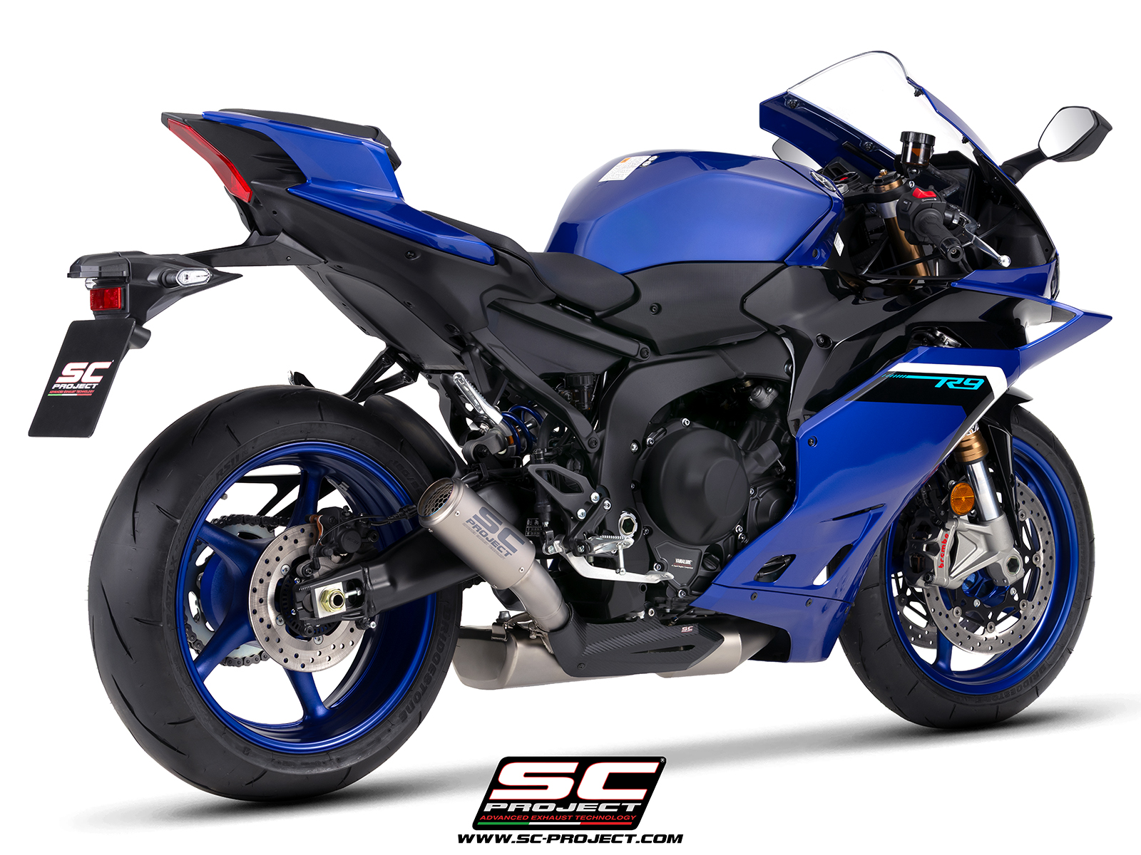 SC Project Exhaust Yamaha R9 3-1 Stainless Steel Full System + Stoneguard CR-T Silencer 2025+
