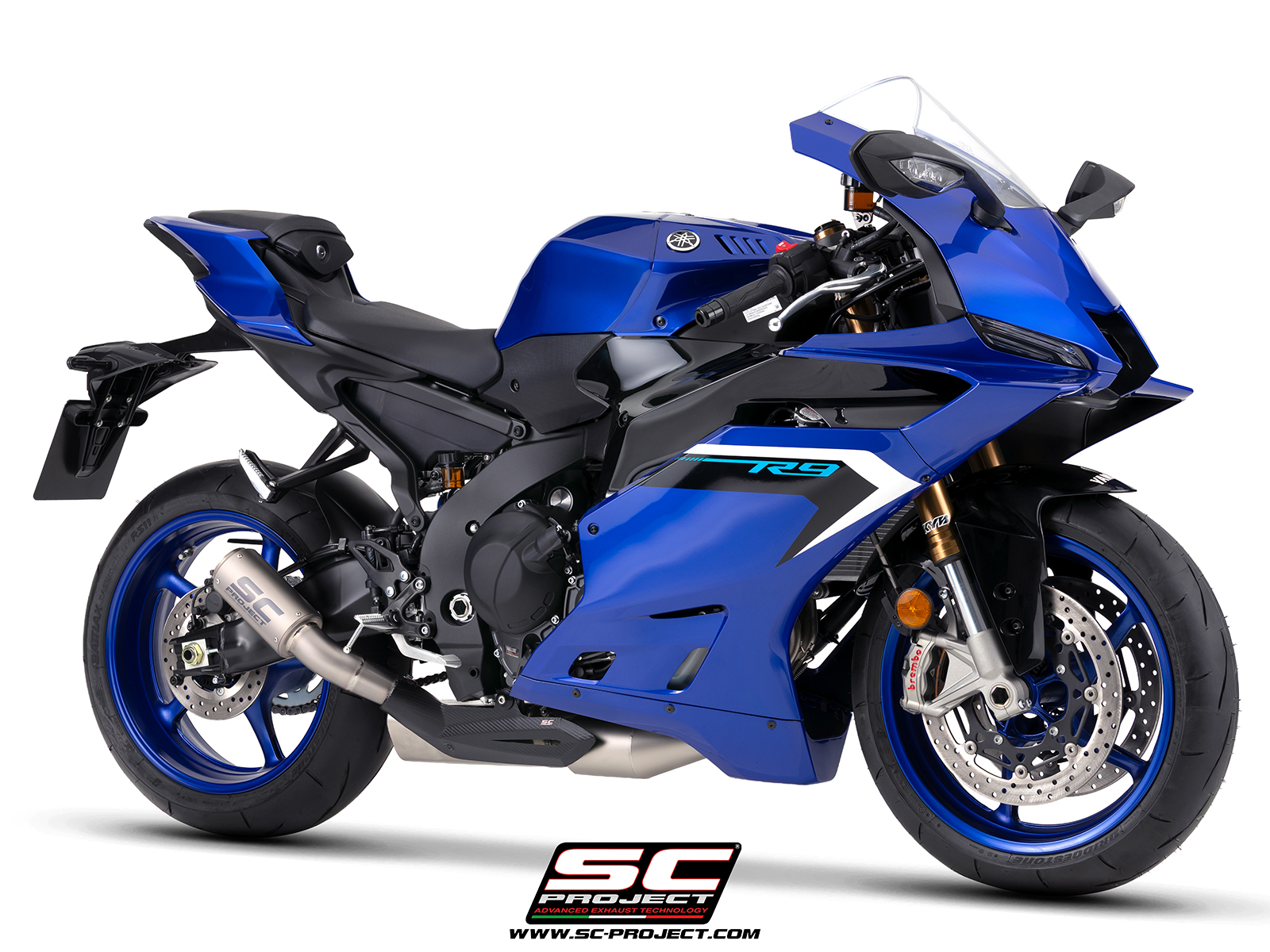 SC Project Exhaust Yamaha R9 3-1 Stainless Steel Full System + Stoneguard CR-T Silencer 2025+