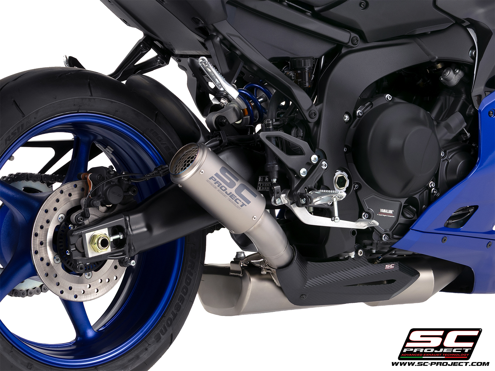 SC Project Exhaust Yamaha R9 3-1 Stainless Steel Full System + Stoneguard CR-T Silencer 2025+