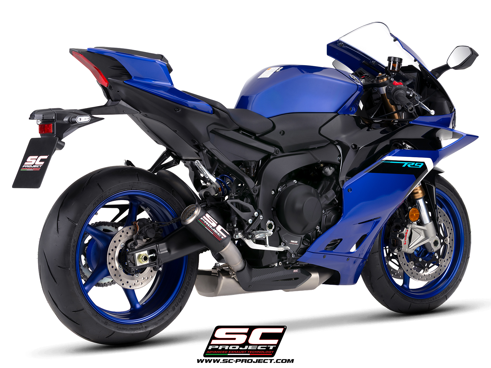 SC Project Exhaust Yamaha R9 3-1 Stainless Steel Full System + Stoneguard CR-T Silencer 2025+