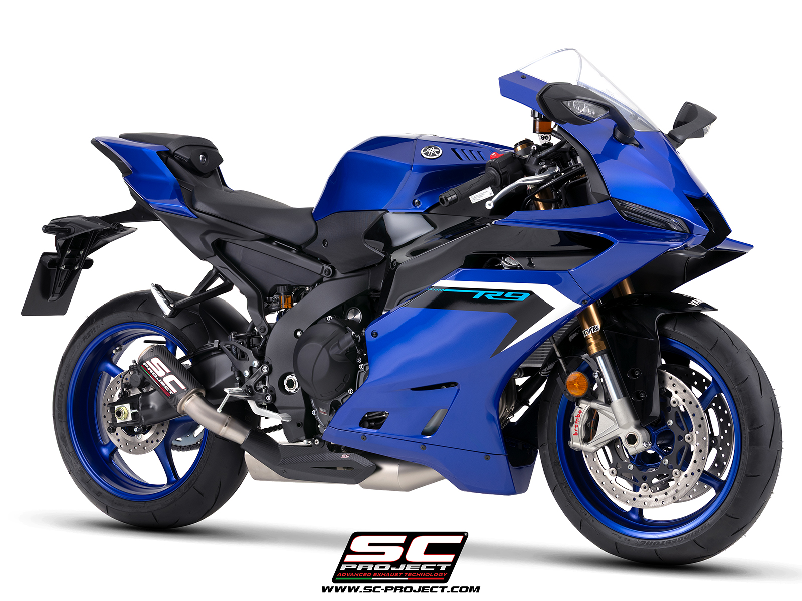 SC Project Exhaust Yamaha R9 3-1 Stainless Steel Full System + Stoneguard CR-T Silencer 2025+