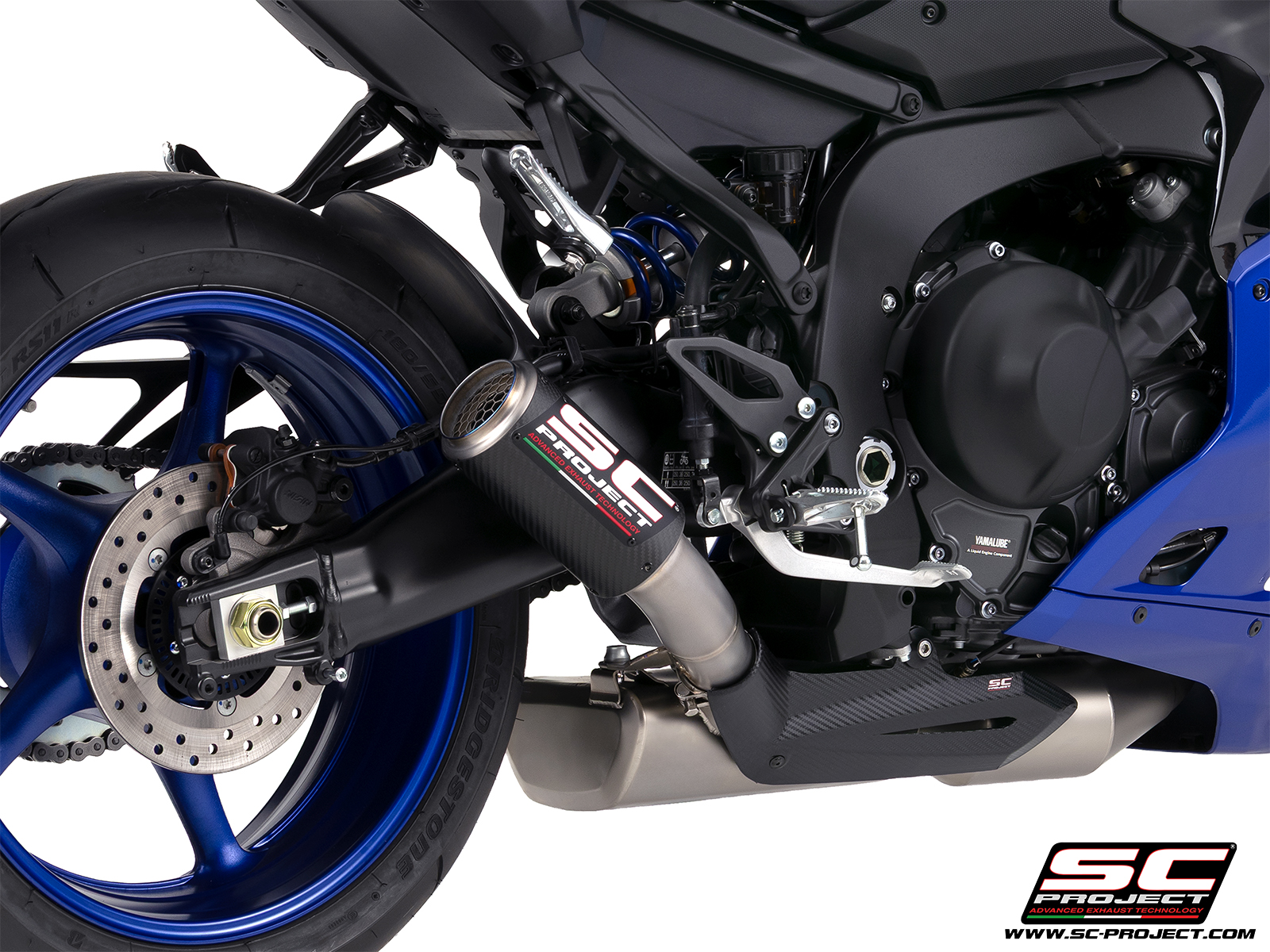 SC Project Exhaust Yamaha R9 3-1 Stainless Steel Full System + Stoneguard CR-T Silencer 2025+