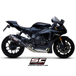 SCProject Exhaust Yamaha YZF R1 R1M SC1-R Carbon Fibre 250mm Silencer 2020+