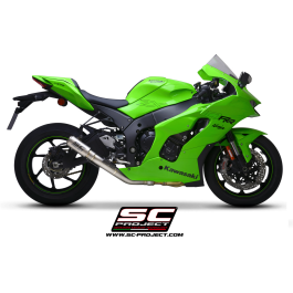 SC Project Exhaust Ninja ZX-10R RR CR-T Silencer + De-cat Link Pipe 2021-24