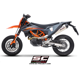SC Project Exhaust KTM 690 SMC R / 690 Enduro R X-Plorer II GT Titanium Silencer 2021-24
